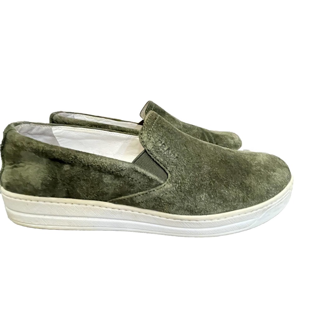 Prada Green Slip-On Sneakers